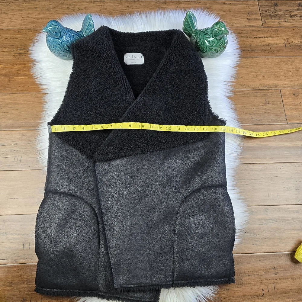 Anthropologie Velvet By Graham & Spencer Faux Fur Suede Small